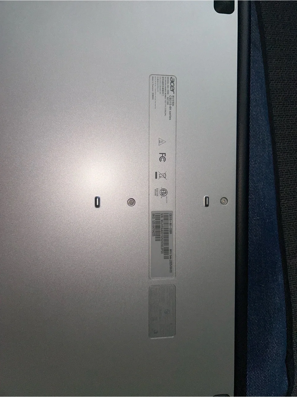 Acer Chromebook Laptop in Silver-Gray